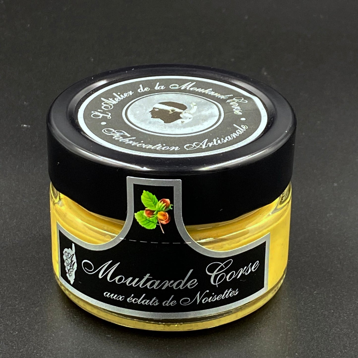 Moutarde Corse aux éclats de noisettes - Atelier de la moutarde Corse