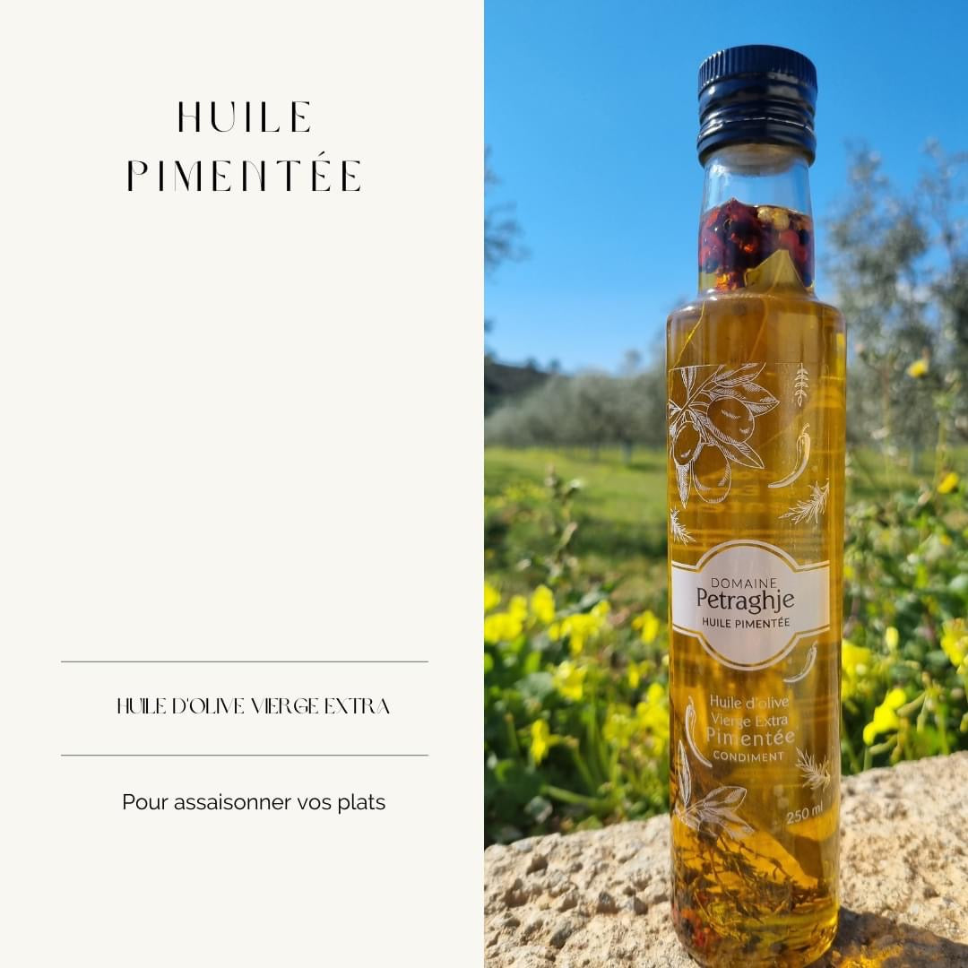 huile d'olive Corse pimentée